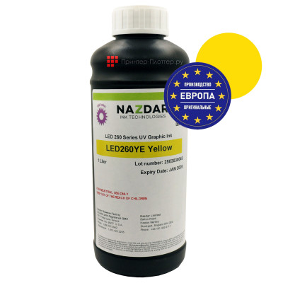 УФ-чернила Nazdar 260 (yellow), 1л