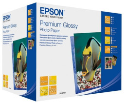 Бумага Epson Premium Glossy Photo Paper, глянцевая, 13 x 18 см (127 x 178 мм), 255 г/кв.м (500 листов)