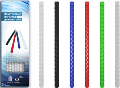 Пружины Bulros пластиковые, диаметр 18мм, синие, 100шт