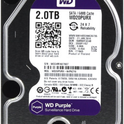 Western Digital жесткий диск Purple WD20PURX (2 TB)