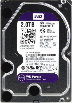 Western Digital жесткий диск Purple WD20PURX (2 TB)