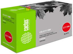 Картридж лазерный Cactus CS-C711BK черный (6000стр.) для Canon LBP5300