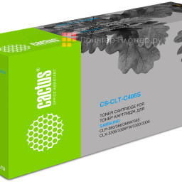 Картридж лазерный Cactus CS-CLT-C406S голубой (1000стр.) для Samsung CLP-360/365/CLX-3300/3305