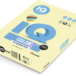 Бумага Mondi IQ Color Pale YE23, матовая, A4 (210 x 297 мм), 80 г/кв.м, желтая (500 листов)
