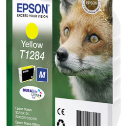 Картридж Epson DURABrite Ultra Ink T1284 Singlepack (yellow) (C13T12844012, C13T12844011)