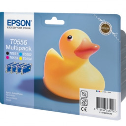Картридж Epson T0556 комплект (BK,C,M,Y) 4шт
