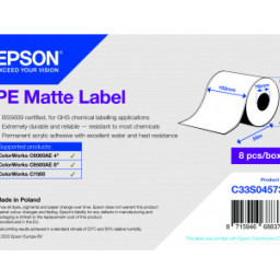 Бумага Epson PE Matte Label, матовая, 102мм x 55м
