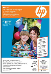 Бумага HP Premium Glossy Photo Paper, глянцевая, 10 x 15 см (100 x 150 мм), 230 г/кв.м (20 листов)