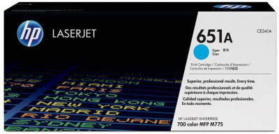 Тонер-картридж HP 651A (cyan), 16000 стр