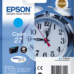 Картридж Epson DURABrite Ultra T2702 Singlepack (cyan), 3,6 мл (C13T27024022, C13T27024020)
