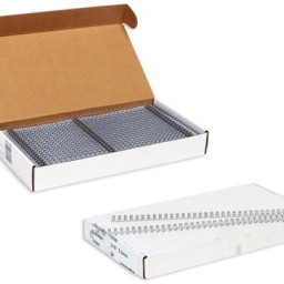 Пружины Bulros металлические, шаг 3:1, диаметр 9/16, белые, 100шт