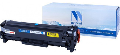 Картридж NVP совместимый NV-CE411A/CC531A/NV-718 Cyan универсальные для HP/Canon Color LaserJet 300 MFP M375nw/ 400 MFP M475dn/ 400 MFP M475dw/ 300 M351a/ 400 M451dn/ 400 M451dw/ 400 M451nw/ CP2024/ CP2024n/ CP2024dn/ CP2025/ CP2025n/ CP2025dn/ CP2026/ CP