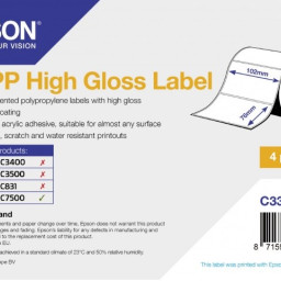 Бумага Epson High Gloss Label, 102 мм х 76 мм