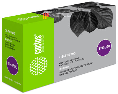 Картридж лазерный Cactus CS-TN3390 черный (12000стр.) для Brother DCP-8250/8250DN/HL6180/6180DW/MFC-8950