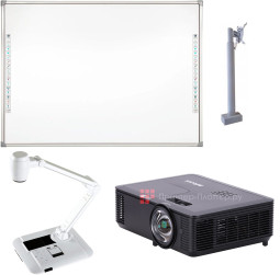 Интерактивный комплект Donview DB-82IND-H03 (доска, проектор InFocus IN114BBST, документ-камера DOKO DC1320M, крепеж для проектора телескопический FX P800-1400)
