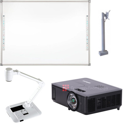 Интерактивный комплект Donview DB-82IND-H03 (доска, проектор InFocus IN114BBST, документ-камера DOKO DC1320M, крепеж для проектора телескопический FX P800-1400)