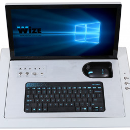 Выдвижной монитор Wize Pro Falcon WR-17FL (серебристый)