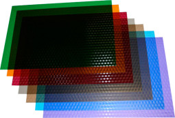 Обложки Office Kit, A4, пластик, 180 мкм, текстура кубик, вишневые, 100 шт.