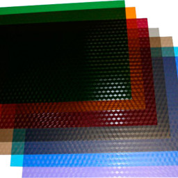 Обложки Office Kit, A4, пластик, 180 мкм, текстура кубик, вишневые, 100 шт.