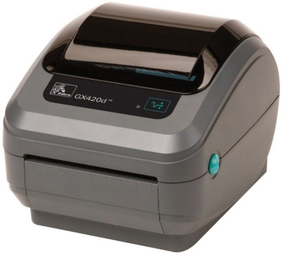 Термопринтер Zebra GX420d 203 DPI, EU/UK Cords, RS232, LPT, USB