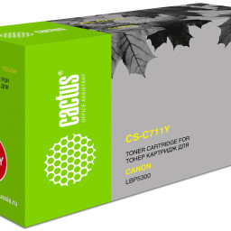 Картридж лазерный Cactus CS-C711Y желтый (6000стр.) для Canon LBP5300