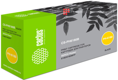 Картридж лазерный Cactus CS-PH6180B 113R00726 черный (8000 стр.) для Xerox Phaser 6180/6180mfp