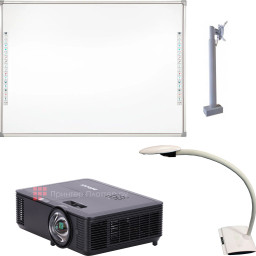 Интерактивный комплект Donview DB-82IND-H03 (доска, проектор InFocus IN114BBST, документ-камера DOKO DS08FU, крепеж для проектора телескопический FX P800-1400)