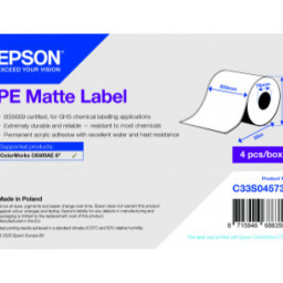 Бумага Epson PE Matte Label, матовая, 203мм x 55м