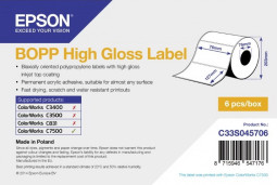 Бумага Epson High Gloss Label, 76 мм х 127 мм