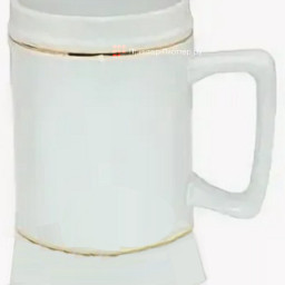 Кружка B922-02, 22oz, с золотым  ободком