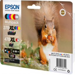 Картридж Epson Claria Photo HD Ink 378XL, 478XL комплект (C,M,Y,K,R,G)