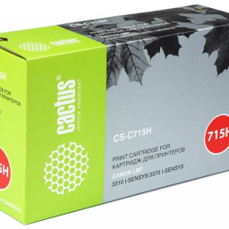 Картридж лазерный Cactus CS-C715H черный (7000стр.) для Canon i-Sensys 3310/3370
