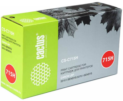 Картридж лазерный Cactus CS-C715H черный (7000стр.) для Canon i-Sensys 3310/3370