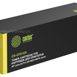 Картридж лазерный Cactus CS-CF212A желтый (1800 стр.) для HP LJ Pro 200 M251/M276