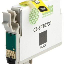 Картридж струйный Cactus CS-EPT0731 черный (11.4мл) для Epson Stylus С79/C110/СХ3900/CX4900/CX5900/CX7300/CX8300/CX9300