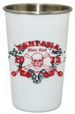 Кружка BW18W, 18oz, нерж., металл., белая