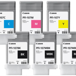 Комплект картриджей Canon PFI-107 (MBKx2,BK,M,C,Y) 6 шт х 130 мл