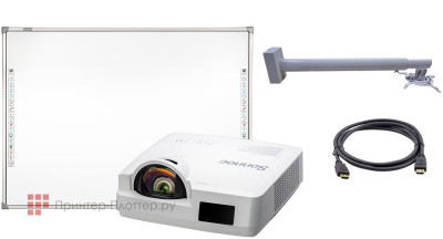 Интерактивный комплект Donview DB-82IND-H03 (доска, проектор Sonnoc SNP-AS355L, крепеж для проектора телескопический FIX P800-1400, кабель HDMI)