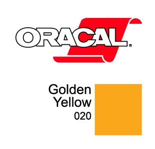 Пленка Oracal 8500 F020 (золотисто-желтый), 80мкм, 1260мм x 50м (4011363186108)