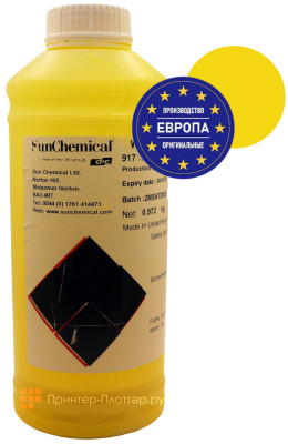 Чернила экосольвентные Sun Chemical (Сан Кемикэл) Streamline WNL ESL2 (yellow), 1 л
