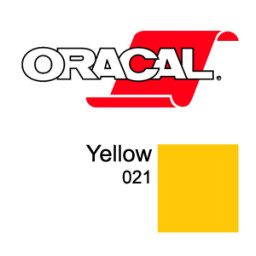 Пленка Oracal 8300 F021 (желтый), 80мкм, 1000мм (1 п.м.)