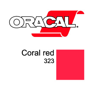Пленка Oracal 8500 F323 (красный), 80мкм, 1000мм (1 п.м.)