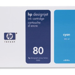 Картридж HP 80 (cyan) 350мл