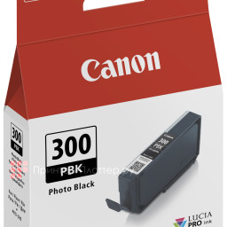Картридж Canon LUCIA PRO Ink PFI-300 PBK (photo black)