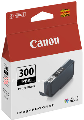 Картридж Canon LUCIA PRO Ink PFI-300 PBK (photo black)