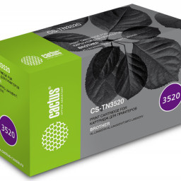 Картридж лазерный Cactus CS-TN3520 черный (20000стр.) для Brother HL L6400DW/L6900DW/L6900DWT