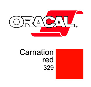 Пленка Oracal 8500 F329 (красный), 80мкм, 1000мм (1 п.м.)