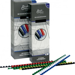 Пружины ProfiOffice пластиковые, диаметр 25мм, прозрачные, 50шт