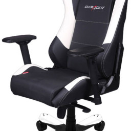 Игровое кресло DXRacer Iron OH/IS11/NW (чёрно-белый)