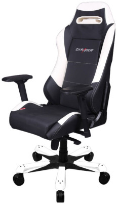 Игровое кресло DXRacer Iron OH/IS11/NW (чёрно-белый)